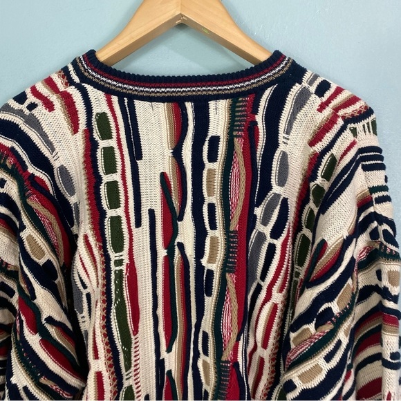Cotton Traders 3D Knit Multi Color Textured Pullover Sweater‎ Sz XL - Picture 7 of 7